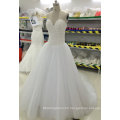 New Bead/Pearl/Rhinestone/Crystal Wedding Dresses with Tulle Train